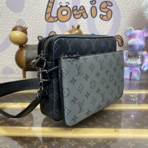 Replica Louis Vuitton Trio Messenger Grey - high-end fake designer purse