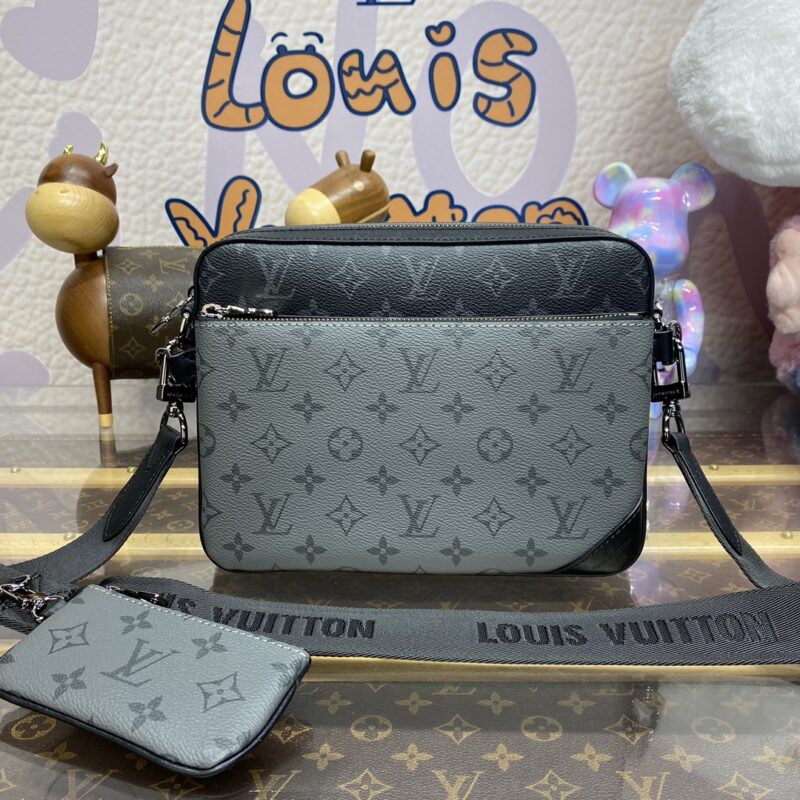 Replica Louis Vuitton Trio Messenger Grey - realistic designer-inspired fake bag
