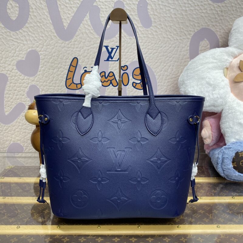Replica Louis Vuitton Neverfull MM Blue - ultra-realistic fake designer tote