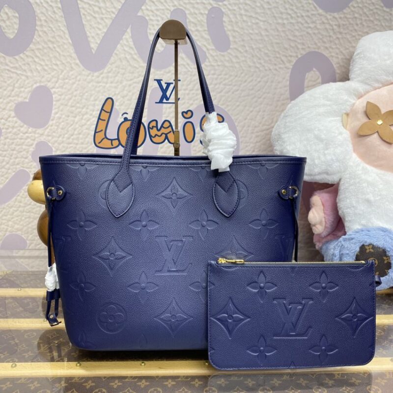Replica Louis Vuitton Neverfull MM Blue - best-selling designer handbag dupe