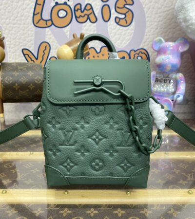 Replica Louis Vuitton Nano Steamer Green - near-authentic luxury replica handbag