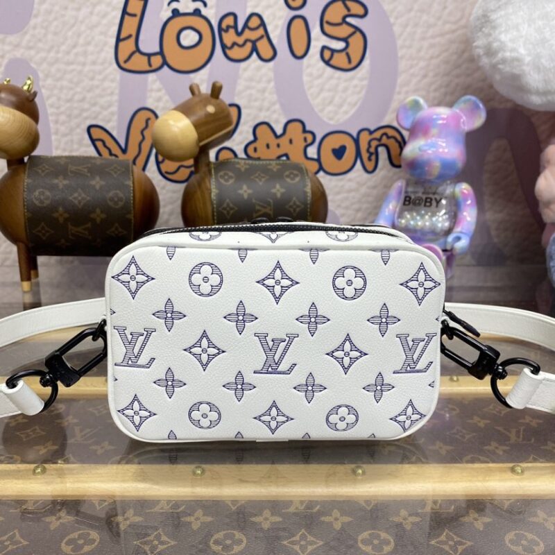 Replica Louis Vuitton Alpha Messenger White Canvas - top-rated replica designer bag