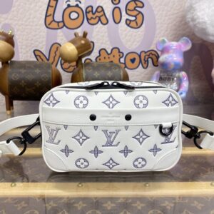 Replica Louis Vuitton Alpha Messenger White Canvas - high-end fake designer purse