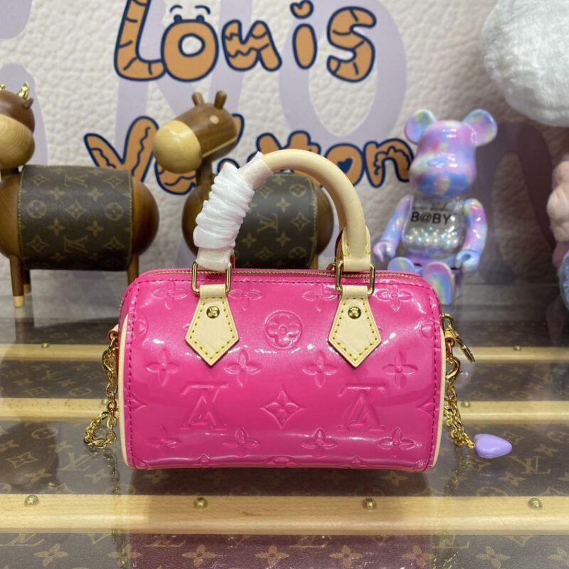 Replica Louis Vuitton Speedy Nano Pink Patent - premium-grade designer purse dupe