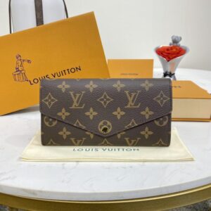 Replica Louis Vuitton Sarah Wallet Brown - near-authentic luxury replica handbag