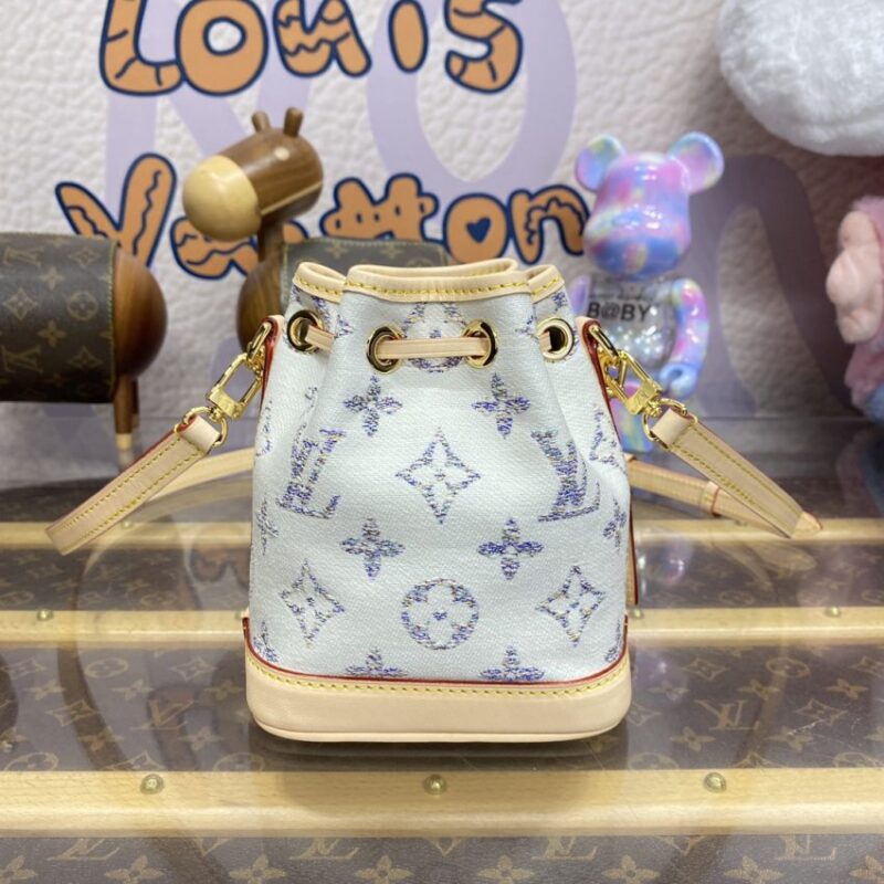 Replica Louis Vuitton Nano Noe White - 1:1 designer replica handbag