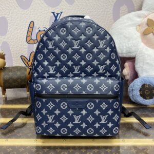 Replica Louis Vuitton Discovery Backpack Blue - premium-grade designer purse dupe