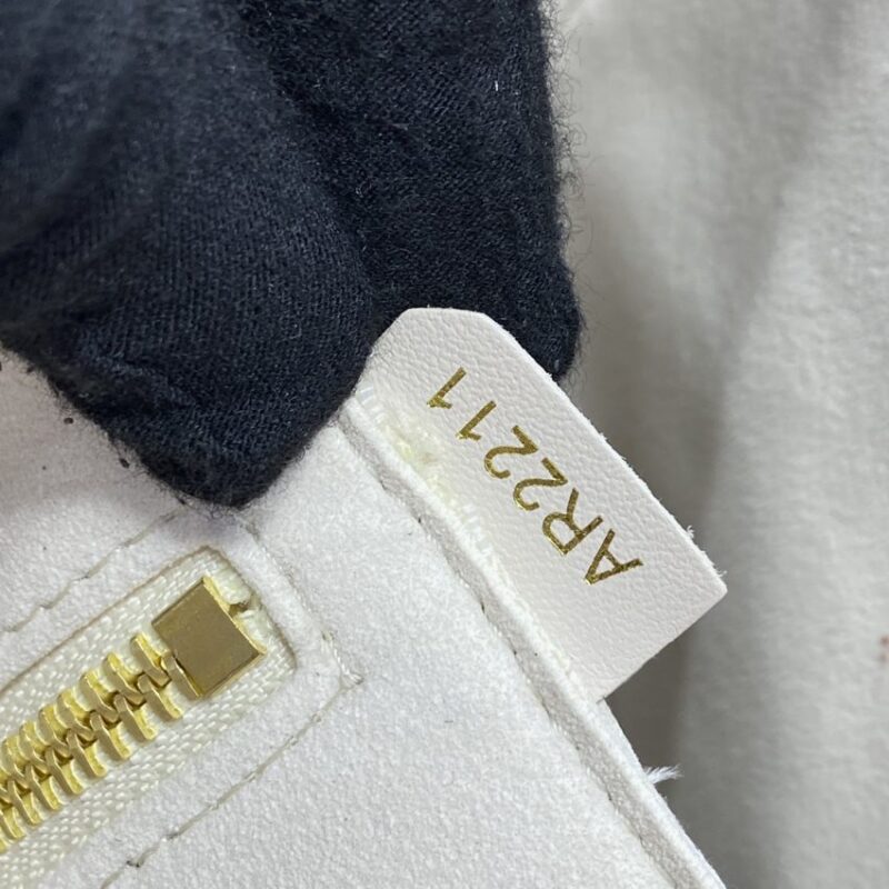 Replica Louis Vuitton Neverfull MM White Orange - top-rated replica designer bag