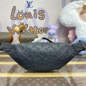 Replica Louis Vuitton Rush Bumbag Black - high-end fake designer purse