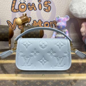 Replica Louis Vuitton Wallet on Chain Ivy Sky Blue - 1:1 designer replica handbag