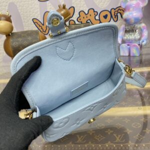 Replica Louis Vuitton Wallet on Chain Ivy Sky Blue - authentic-look luxury purse replica