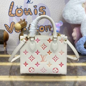Replica LV OnTheGo White Orange - 1:1 designer replica handbag