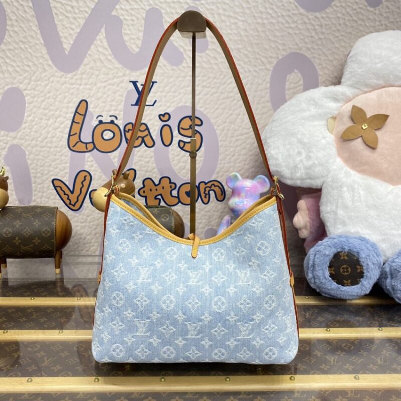 Replica Louis Vuitton Carry All PM Light Denim - high-quality designer bag clone