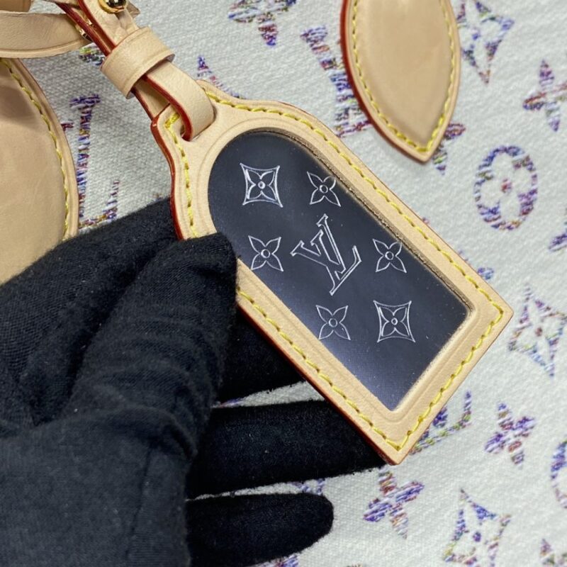 Replica LV OnTheGo White Denim - realistic designer-inspired fake bag