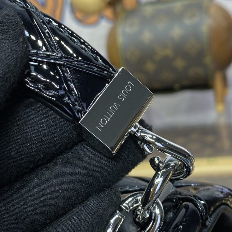 Replica Louis Vuitton Go-14 Black Patent - high-quality designer bag clone