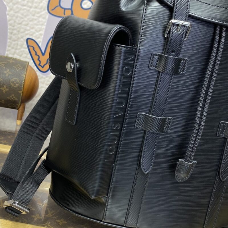Replica Louis Vuitton Christopher Backpack Black - ultra-realistic fake designer tote