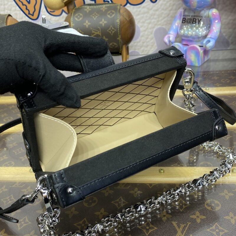Replica Louis Vuitton Petite Malle Black - authentic-look luxury purse replica