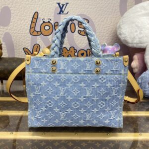 Replica LV OnTheGo Denim Large - top-rated replica designer bag