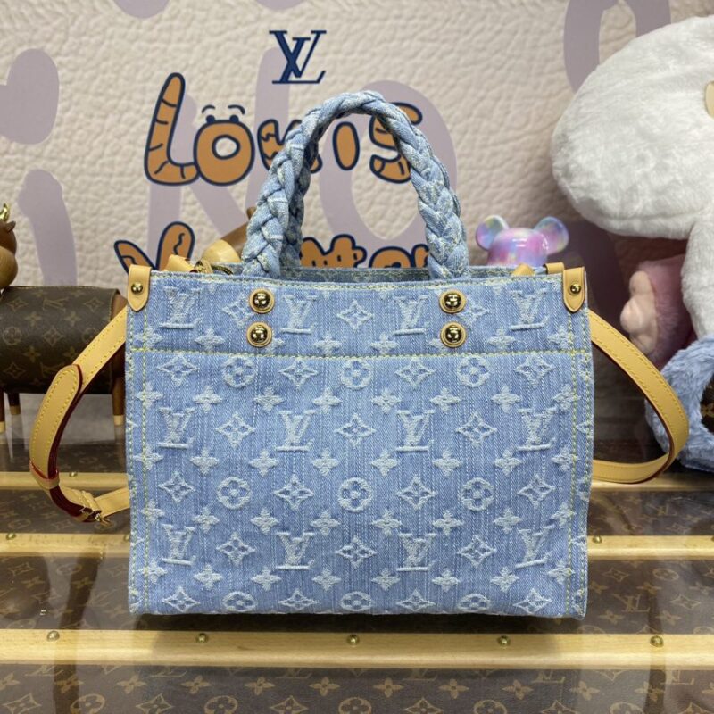 Replica LV OnTheGo Denim Large - high-quality designer bag clone