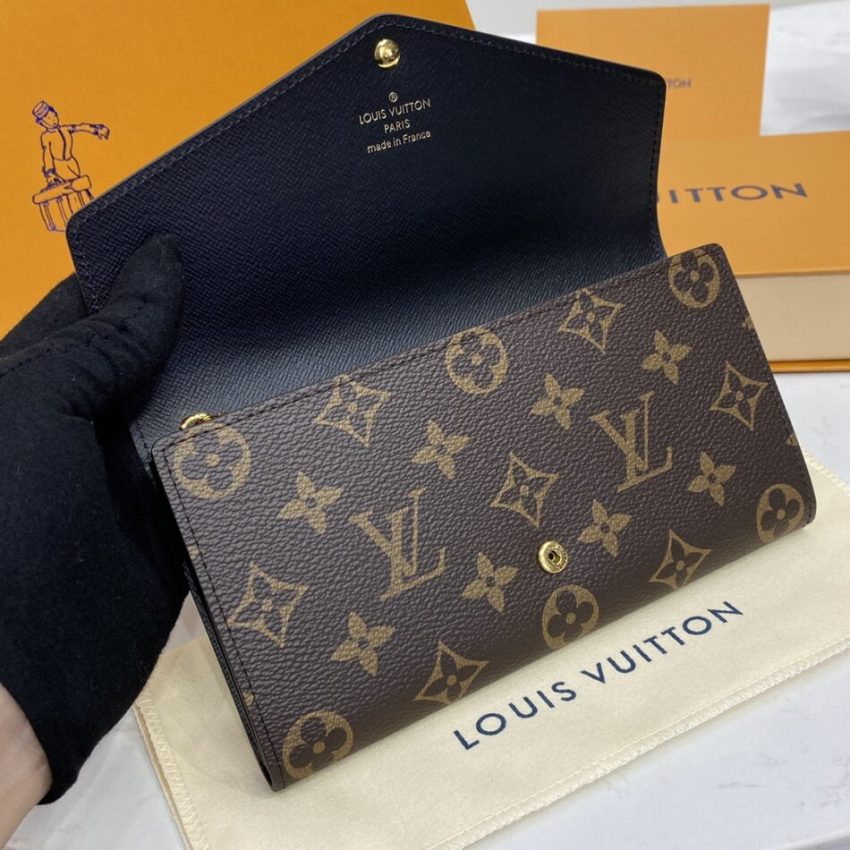 Replica Louis Vuitton Sarah Wallet Light Brown - high-quality designer bag clone