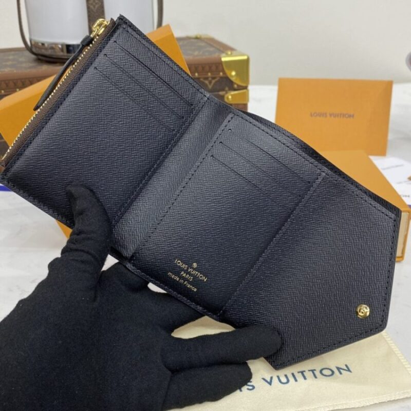 Replica Louis Vuitton Victorine Wallet Black - high-accuracy replica luxury purse