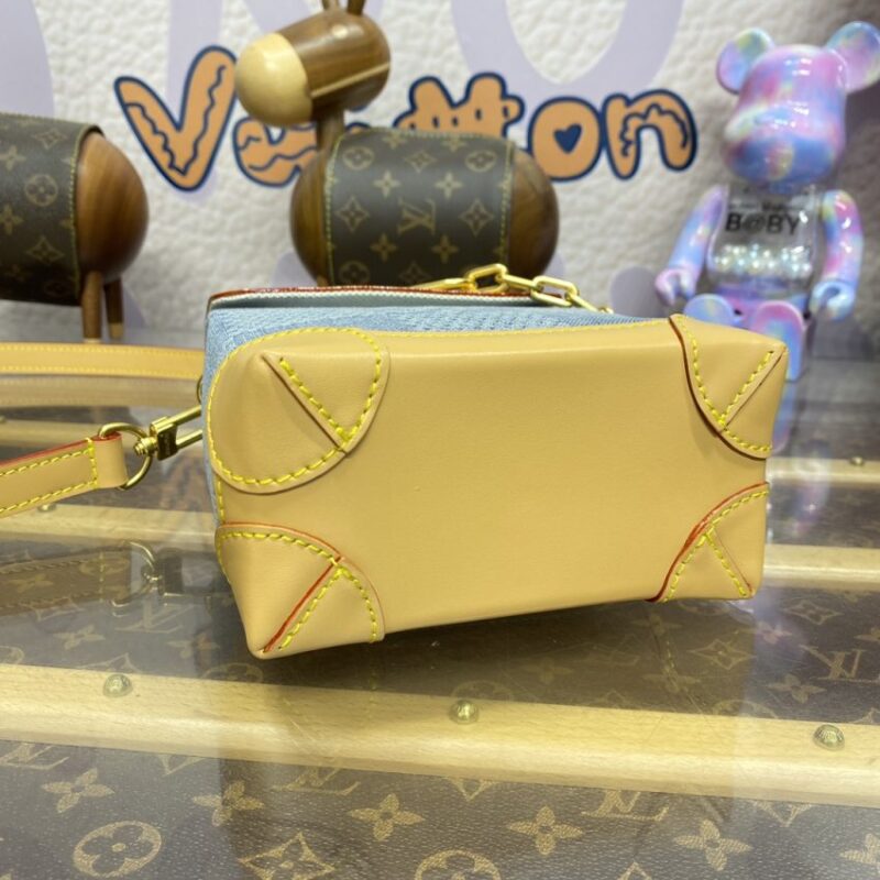 Replica Louis Vuitton Nano Steamer Denim - near-authentic luxury replica handbag