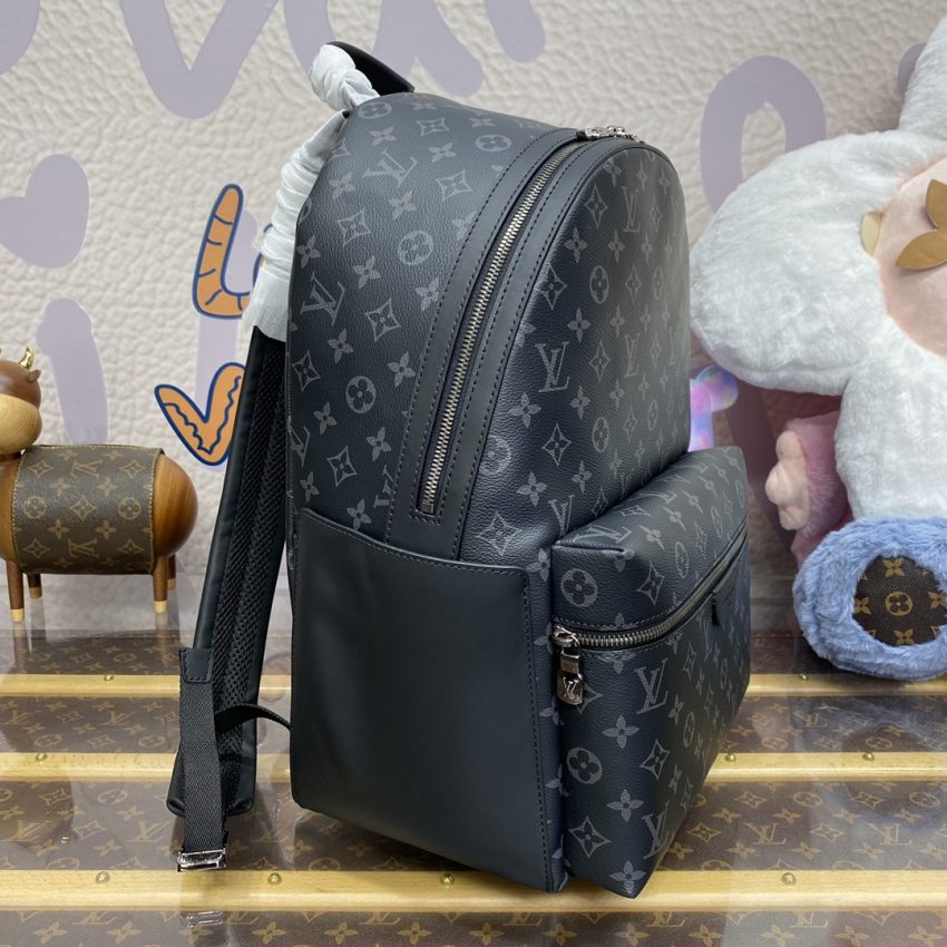 Replica Louis Vuitton Discovery Backpack Black Canvas - near-authentic luxury replica handbag