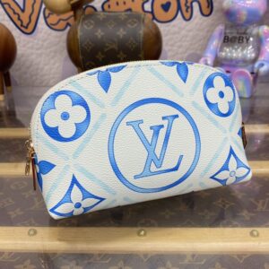 Replica Louis Vuitton Pochette Cosmétique Blue - best quality luxury bag dupe