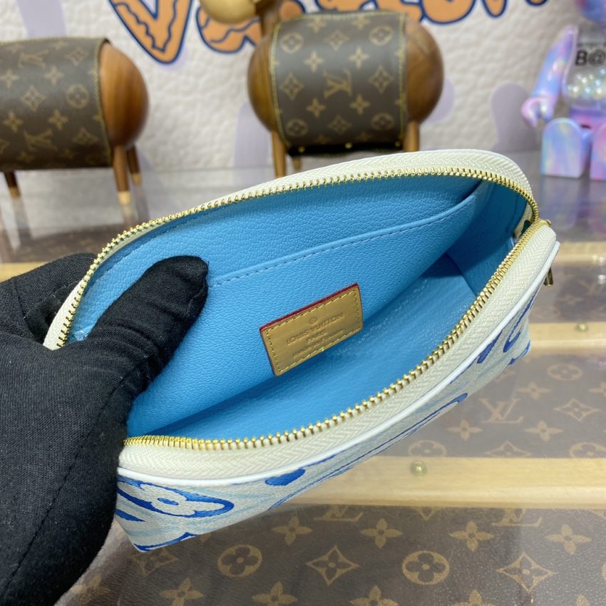 Replica Louis Vuitton Pochette Cosmétique Blue - top-rated replica designer bag