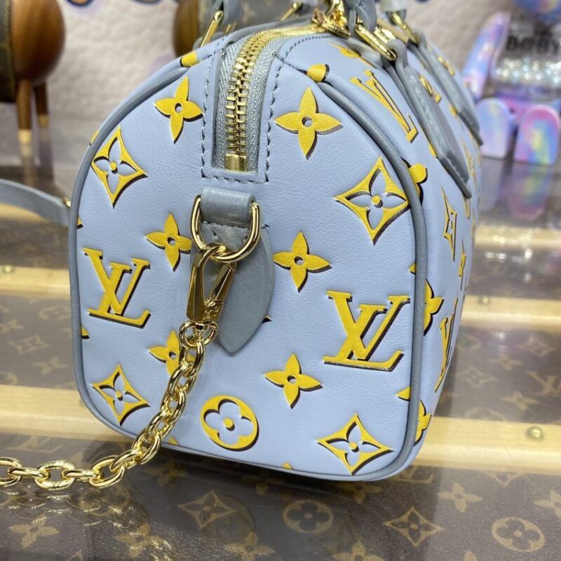 Replica Louis Vuitton Speedy Bandouliere 20 Blue Limited - realistic designer-inspired fake bag
