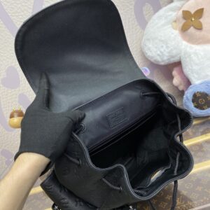 Replica Louis Vuitton Christopher Backpack Full Black - top-tier luxury replica shoulder bag