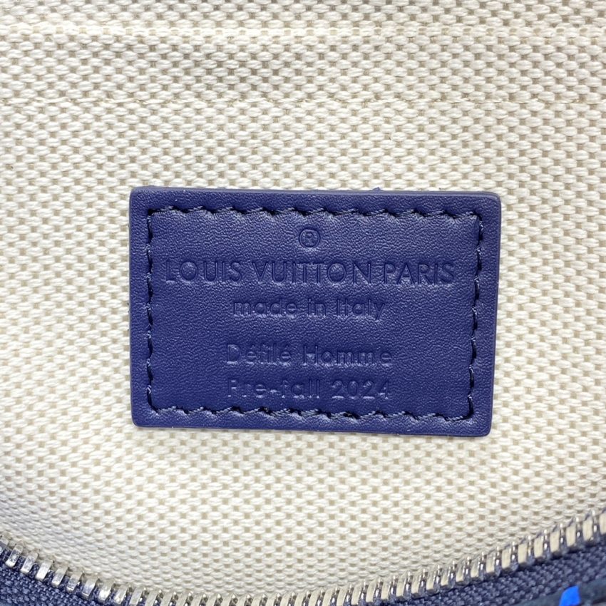 Replica Louis Vuitton Speedy Bandouliere 25 Blue Grid - authentic-look luxury purse replica