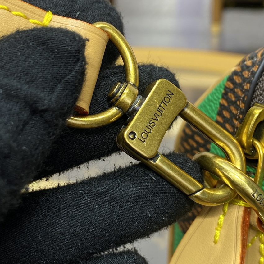 Replica Louis Vuitton Speedy 18 Green Grid - top-rated replica designer bag