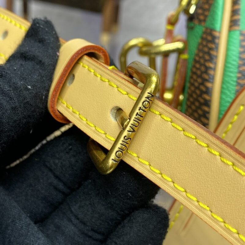 Replica Louis Vuitton Speedy 18 Green Grid - best quality luxury bag dupe