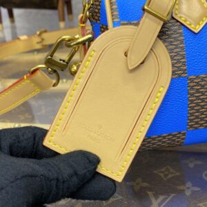 Replica Louis Vuitton Speedy 18 Blue Grid - realistic designer-inspired fake bag