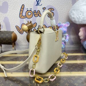 Replica Loius Vuitton Capucines Beige - elite superclone designer purse