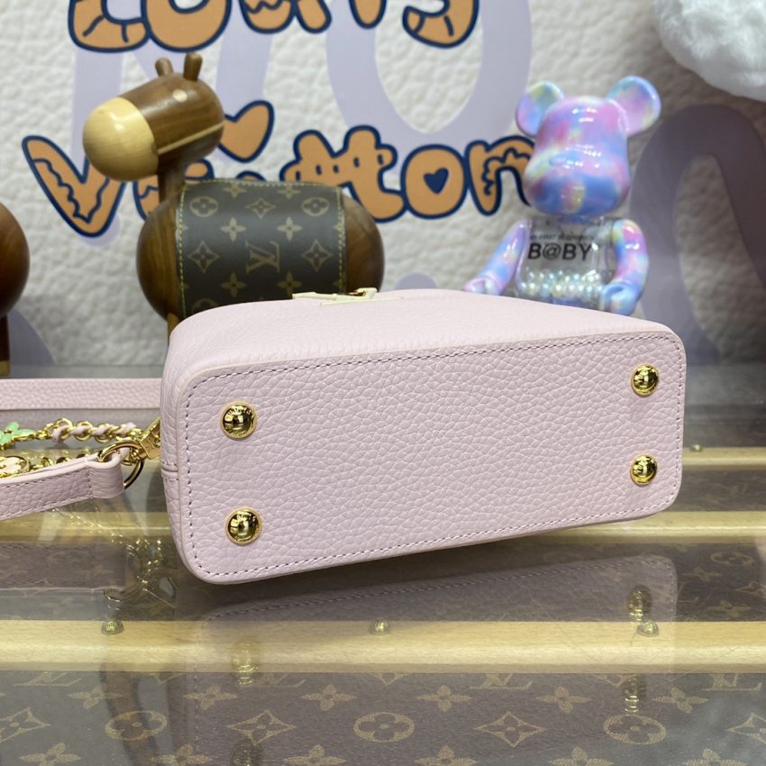 Replica Loius Vuitton Capucines Pink Beige - elite superclone designer purse