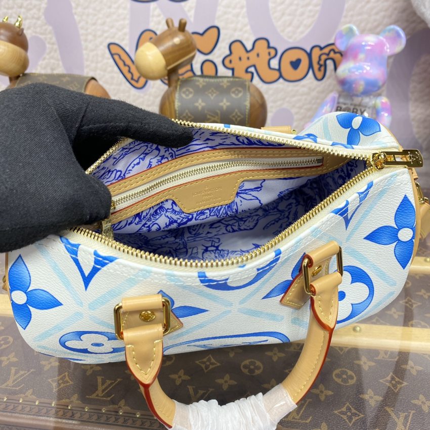 Replica Louis Vuitton Speedy Bandouliere 25 Blue-White - best-selling designer handbag dupe