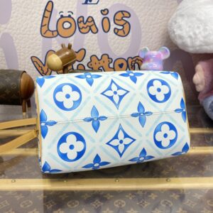 Replica Louis Vuitton Speedy Bandouliere 25 Blue-White - elite superclone designer purse
