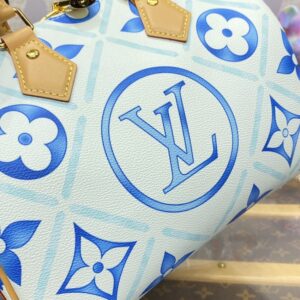 Replica Louis Vuitton Speedy Bandouliere 25 Blue-White - high-accuracy replica luxury purse
