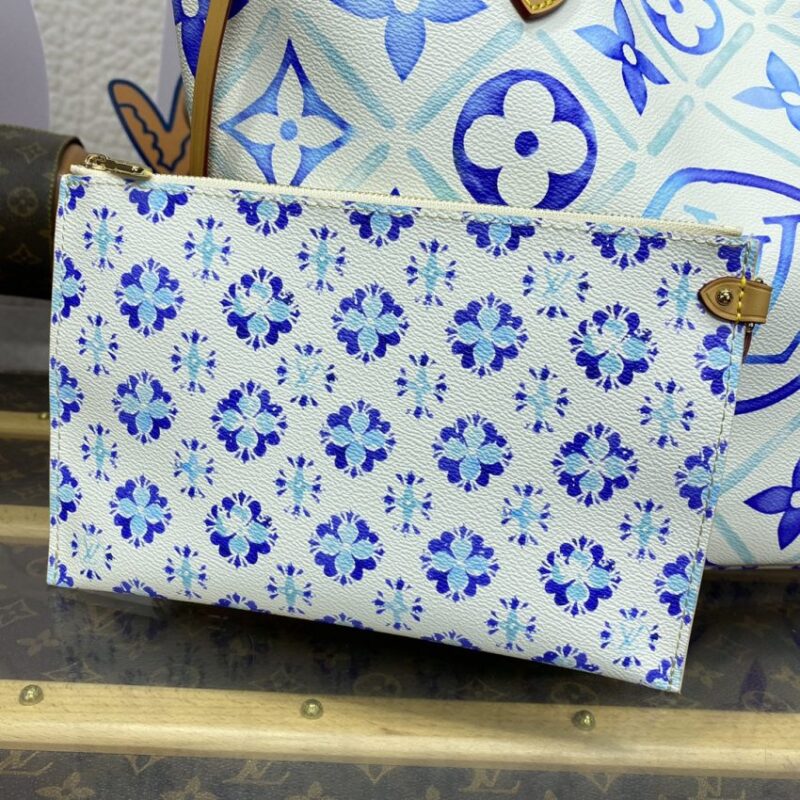 Replica Louis Vuitton Neverfull MM Bue - high-end fake designer purse