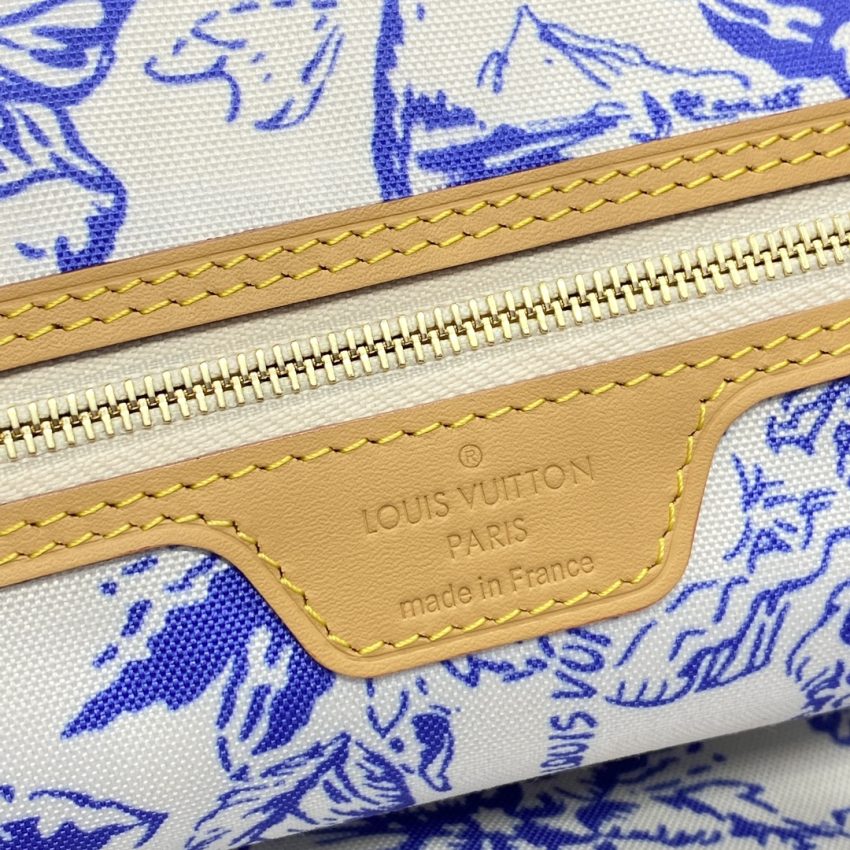 Replica Louis Vuitton Neverfull MM Bue - top-rated replica designer bag