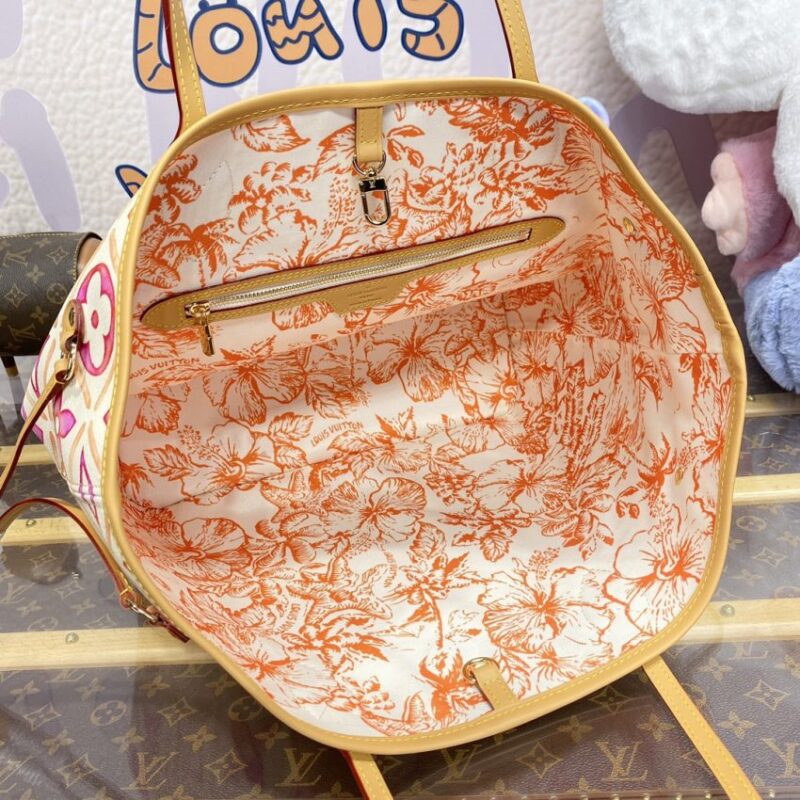 Replica Louis Vuitton Neverfull MM Orange - ultra-realistic fake designer tote