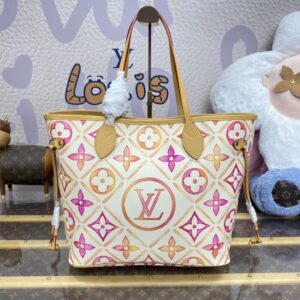Replica Louis Vuitton Neverfull MM Orange - near-authentic luxury replica handbag