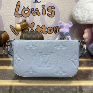 Replica Louis Vuitton Multi Pochette Accessoires Light Blue - high-quality designer bag clone