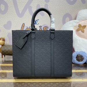 Replica Louis Vuitton Sac Plat 24H Black - authentic-look luxury purse replica
