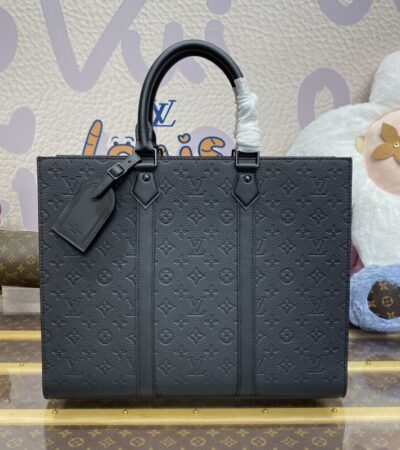 Replica Louis Vuitton Sac Plat 24H Black - authentic-look luxury purse replica