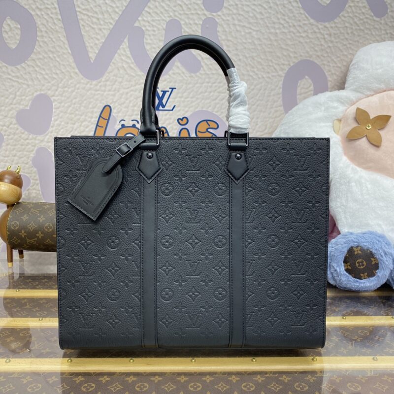 Replica Louis Vuitton Sac Plat 24H Black - authentic-look luxury purse replica