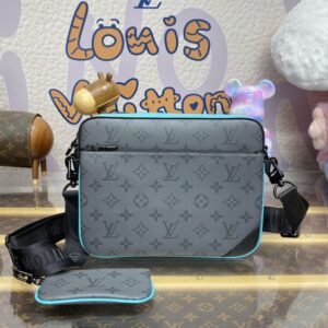 Replica Louis Vuitton Trio Messenger Grey&Tiffany - authentic-look luxury purse replica