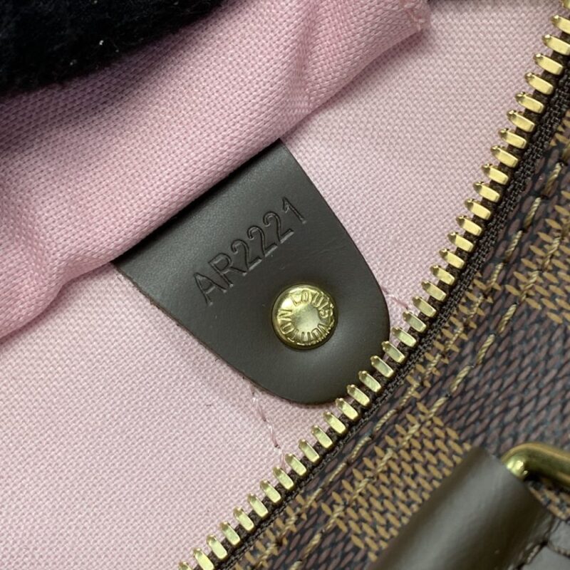 Replica Louis Vuitton Speedy Bandouliere 25 Brown Grid - near-authentic luxury replica handbag